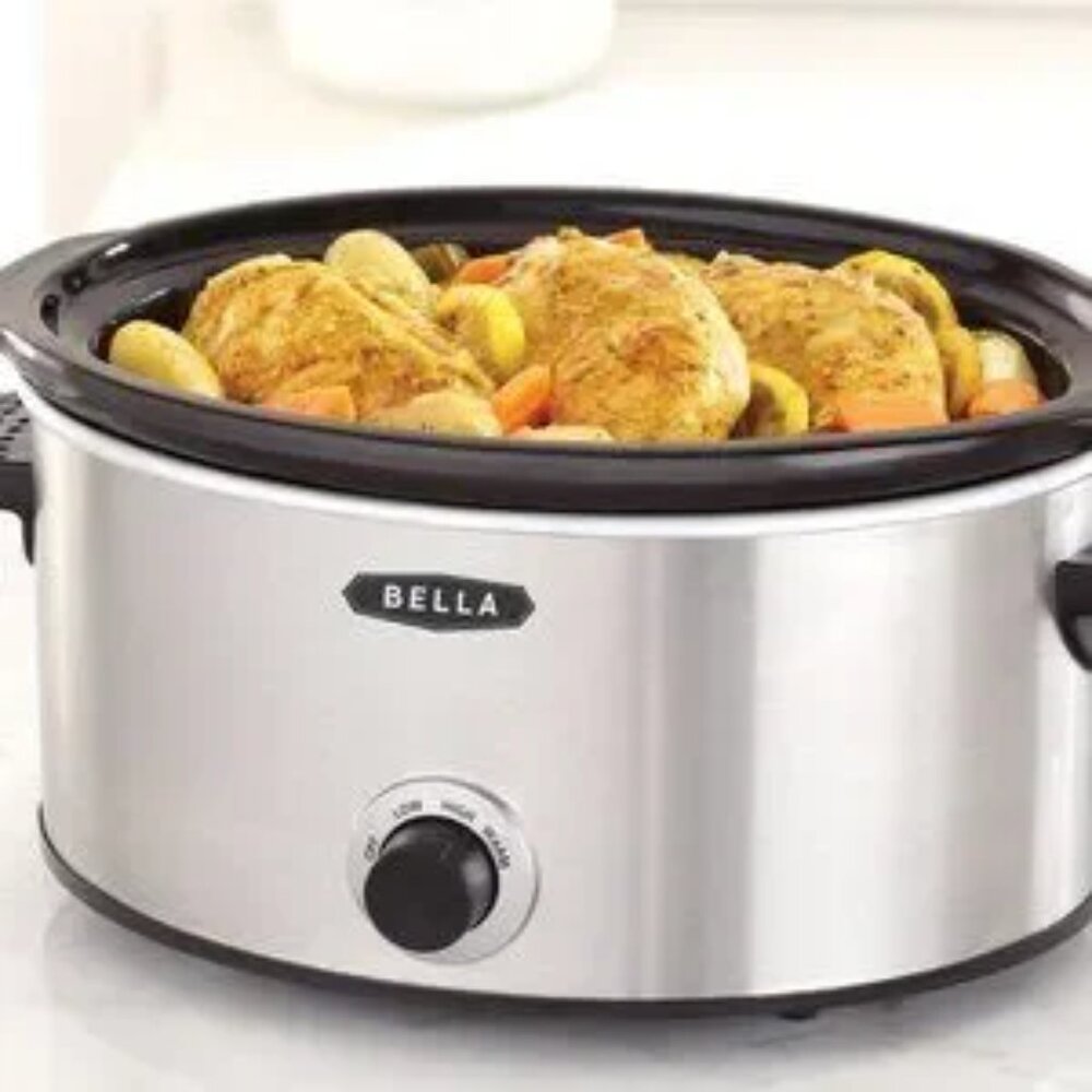 BELLA 5-qt. Slow Cooker with Dipper - Stainless Steel (brand new) - Picture 6 of 6